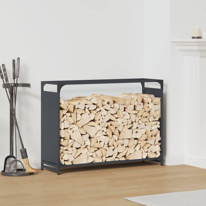 Firewood Rack Anthracite 90x28x65 cm Cold-rolled steel