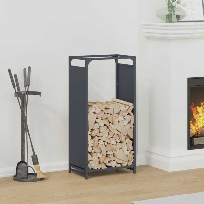 Firewood Rack Anthracite 44x28x90 cm Cold-rolled steel