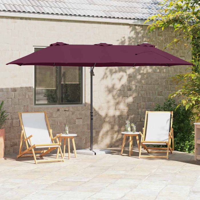 SERIDG Umbrella Bordeaux 372x198x243 cm - Red