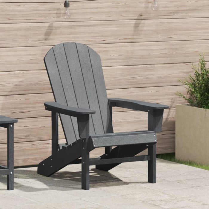 PAOFORD Adirondack Chair Light 82x74x92 cm HDPE - Grey