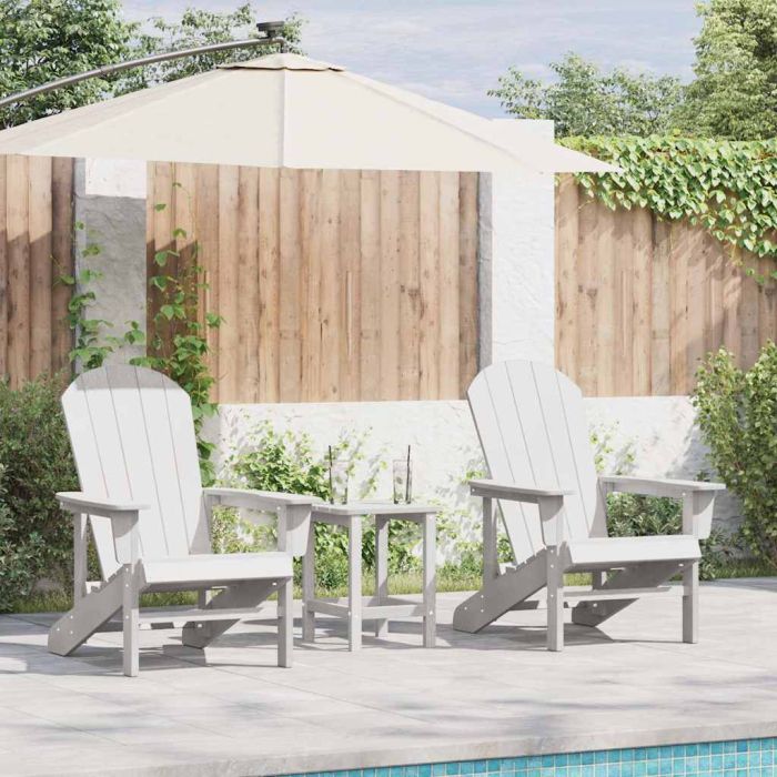 TITHAL Garden Chair 3 pcs Polyethylene - White