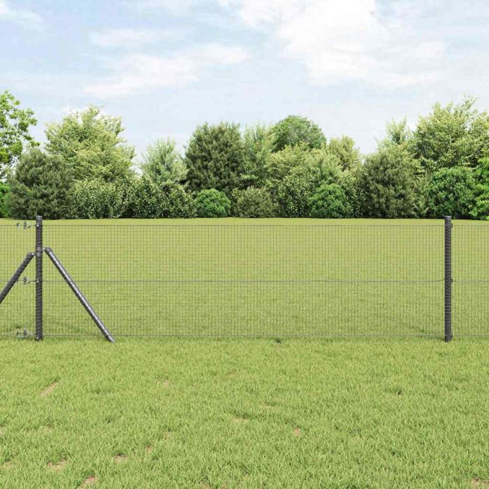 Welded Wire Fence Grey 0,6x10 m Steel