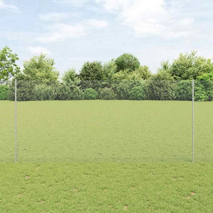 Fence Posts 10 pcs U-Channel 140 cm Galvanised Steel
