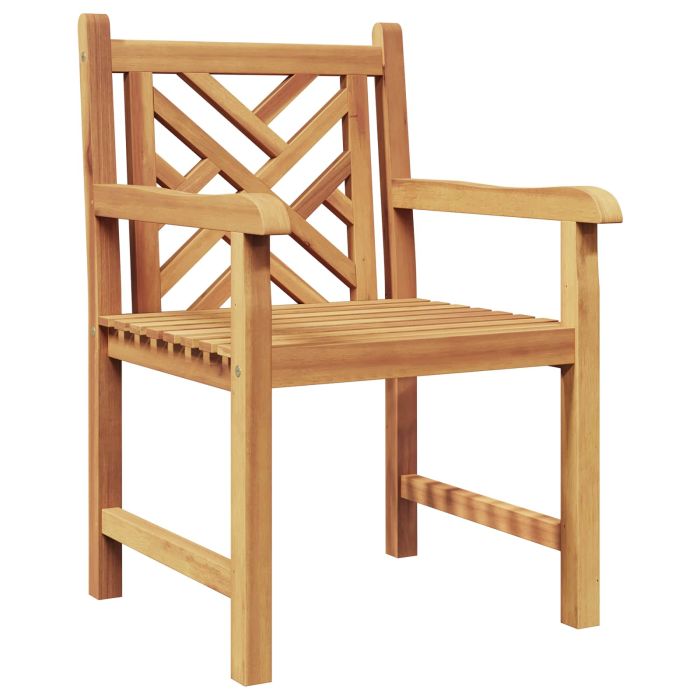 VOAHAL Chair 2 pcs 60x58x90 cm Solid Teak Wood - Brown