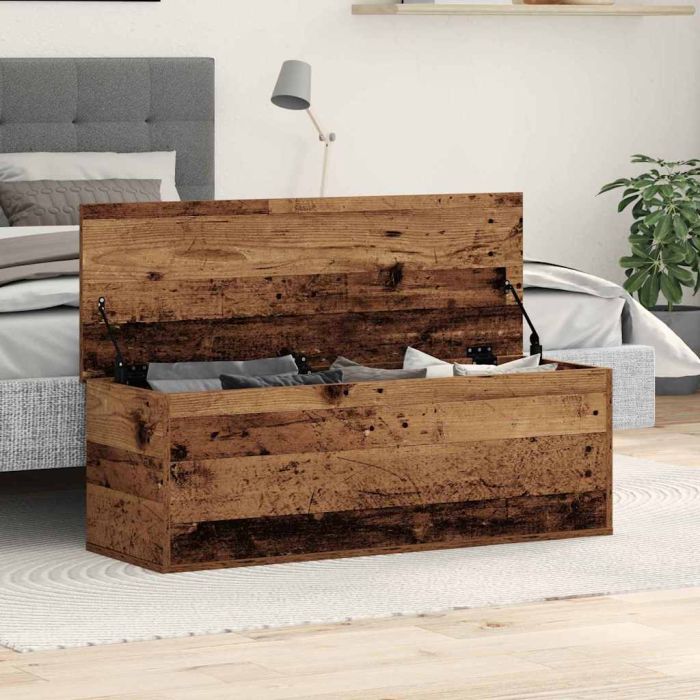 Storage Box - Old Wood, 102x35x35 cm, Made from Engineered Wood