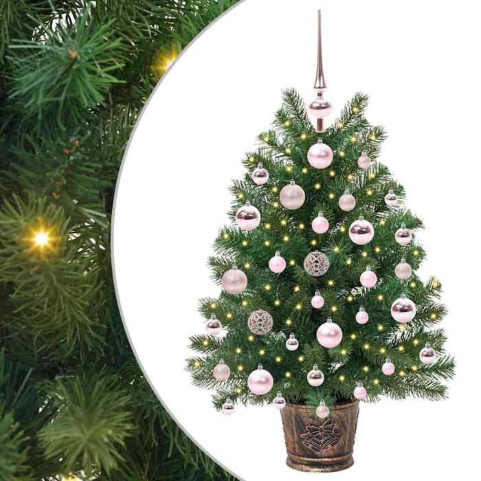 COZLYN Artificial Christmas Tree with 150 LEDs Green 75 cm PE and PVC
