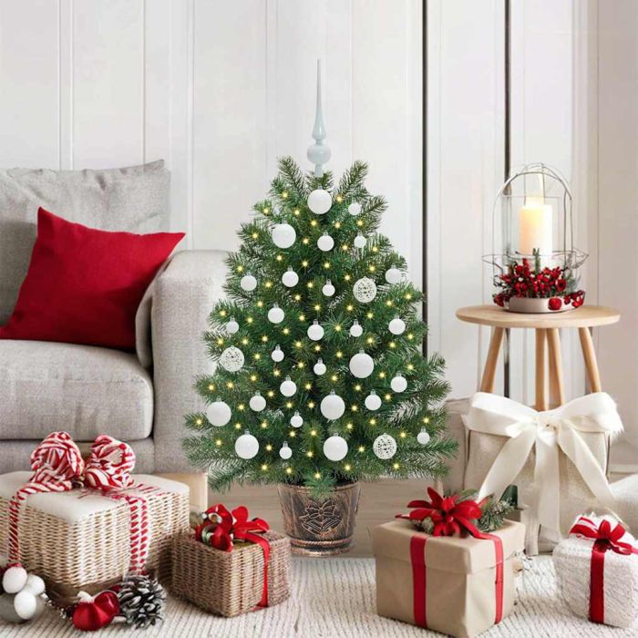 COZLYN Artificial Christmas Tree with 150 LEDs Green 95 cm PE and PVC