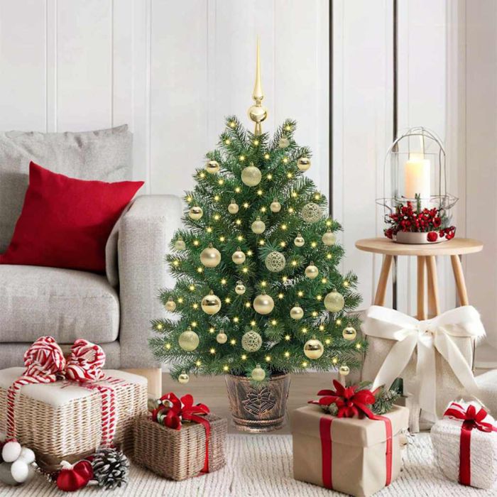 COZLYN Artificial Christmas Tree with 150 LEDs Green 95 cm PE and PVC
