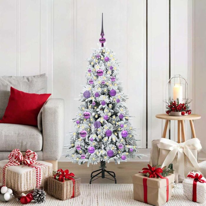 ELMIX Artificial Hinged Christmas Tree Green 120 cm PE and PVC