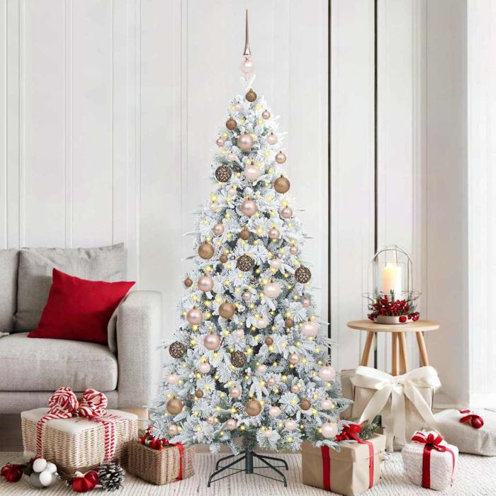 ELMIX Artificial Hinged Christmas Tree Green 180 cm PE and PVC