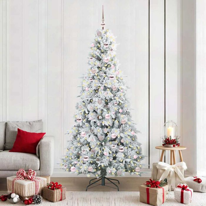 ELMIX Artificial Hinged Christmas Tree Green 210 cm PE and PVC
