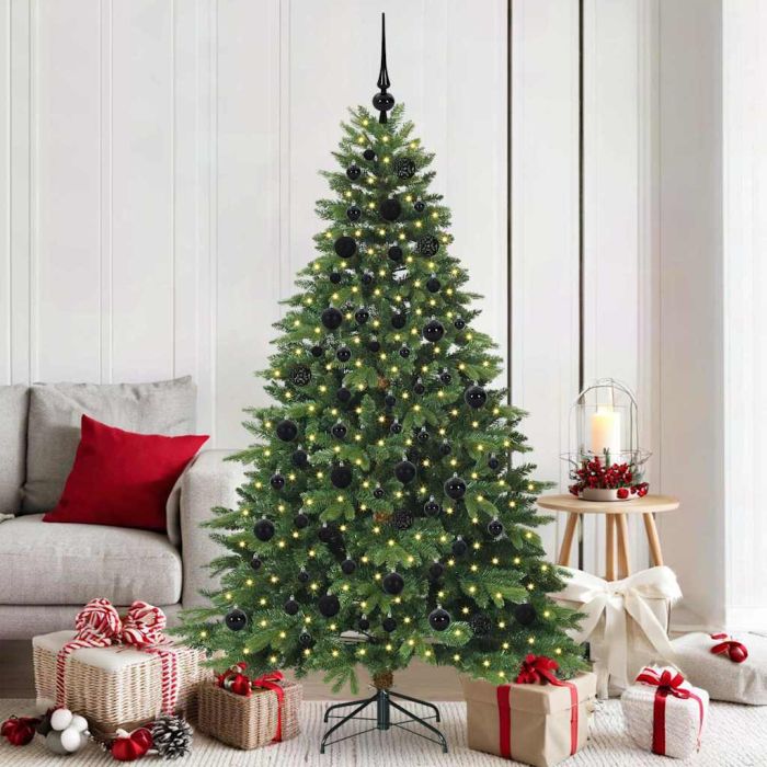 COZZIN Artificial Christmas Tree with 300 LEDs Green 180 cm PE and PVC