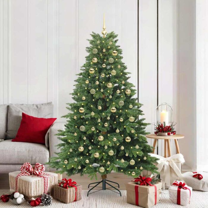 COZZIN Artificial Christmas Tree with 300 LEDs Green 180 cm PE and PVC