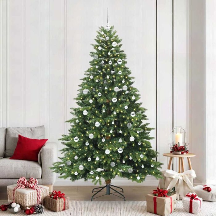 COZZIN Artificial Christmas Tree with 300 LEDs Green 210 cm PE and PVC