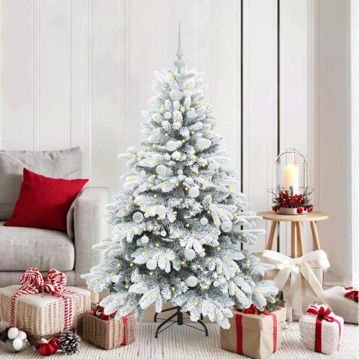 EMBERA Artificial Christmas Tree with 150 LEDs Green 150 cm PE and PVC