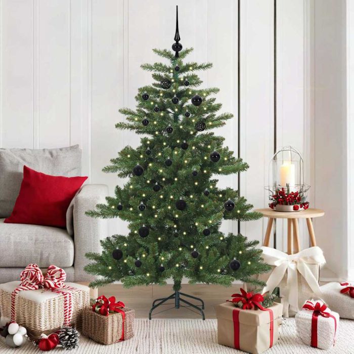 EMBERA Artificial Hinged Christmas Tree with 150 LEDs 150 cm PVC