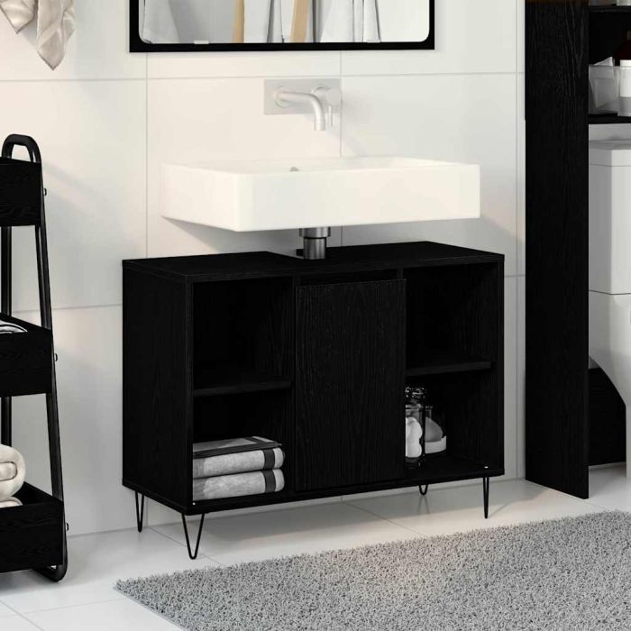 Black Oak Vanity Black Oak MDF Medium Black Oak Vanity