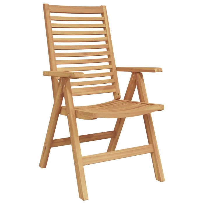 ERAHAL Garden Chair 8 pcs 52x64.5x108 cm Solid teak Wood - Brown