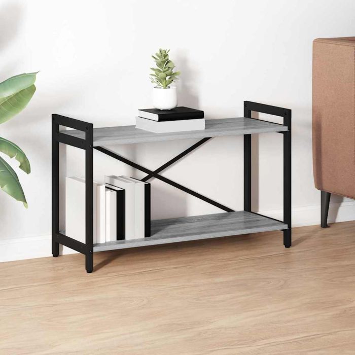 Bookcase Grey sonoma 80 x 30 x 48.5 cm Engineered wood