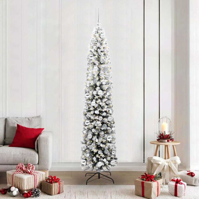 EVERIS Artificial Christmas Tree with 300 LEDs with Stand Green 210 cm