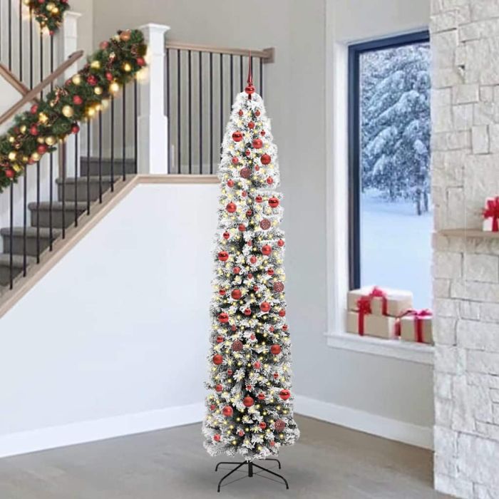 EVERIS Artificial Christmas Tree with 300 LEDs with Stand Green 240 cm