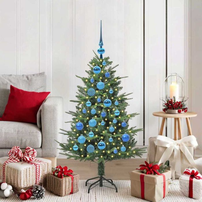 COSMER Artificial Pre-lit Christmas Tree with Ball Set Green 120 cm