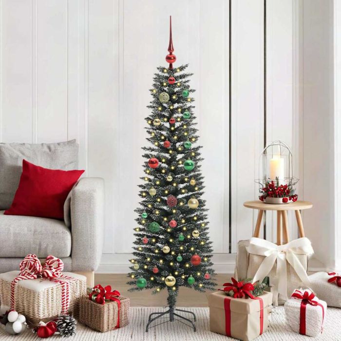 COZERA Artificial Christmas Tree with 150 LEDs with Stand Green 150 cm