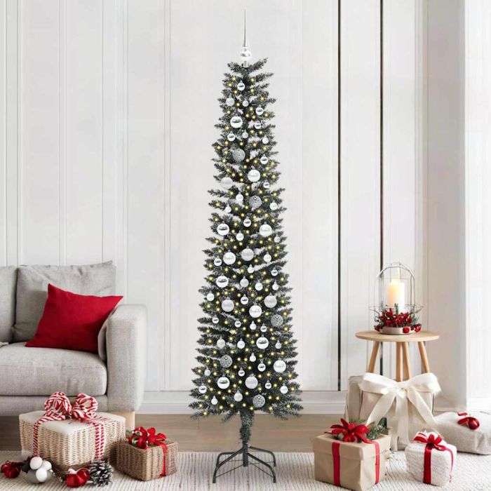 COZERA Artificial Christmas Tree with 300 LEDs with Stand Green 210 cm