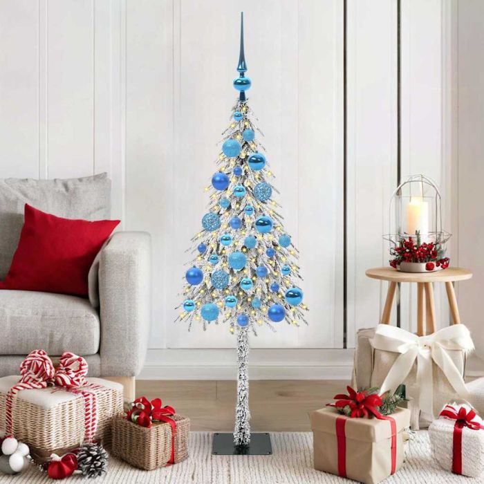 COSWIN Christmas Tree with 150 LEDs White 120 cm PE and Steel