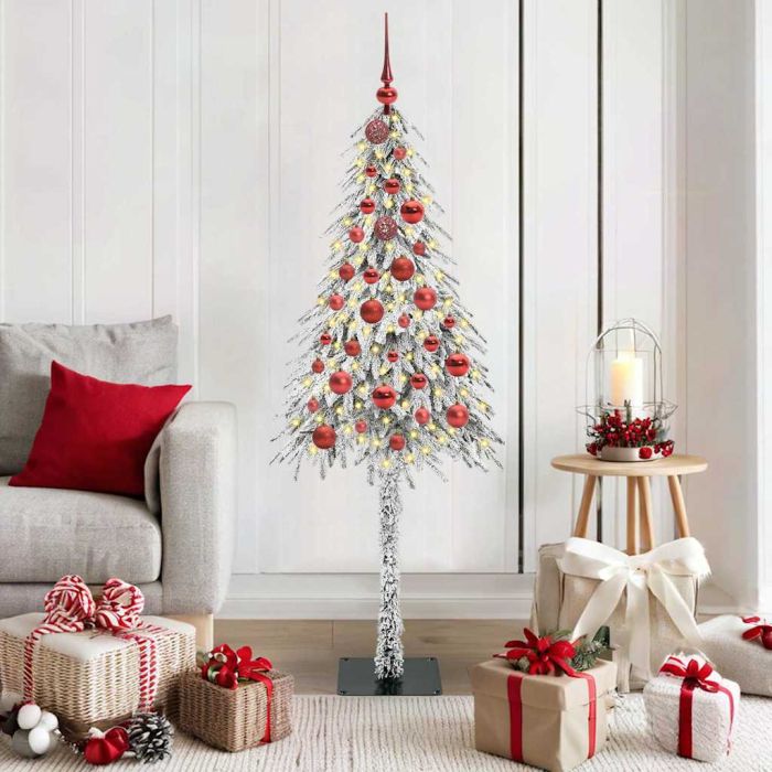 COSWIN Christmas Tree with 150 LEDs White 150 cm PE and Steel