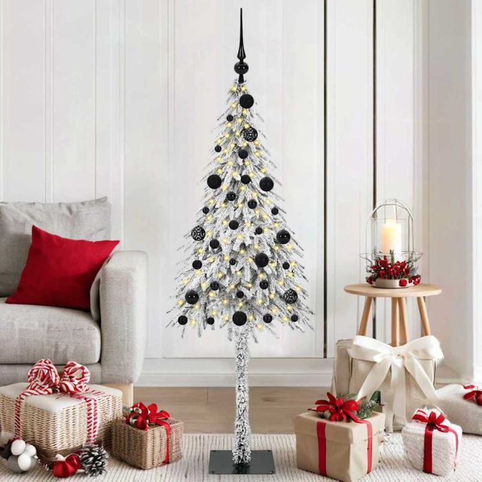 COSWIN Christmas Tree with 150 LEDs White 150 cm PE and Steel
