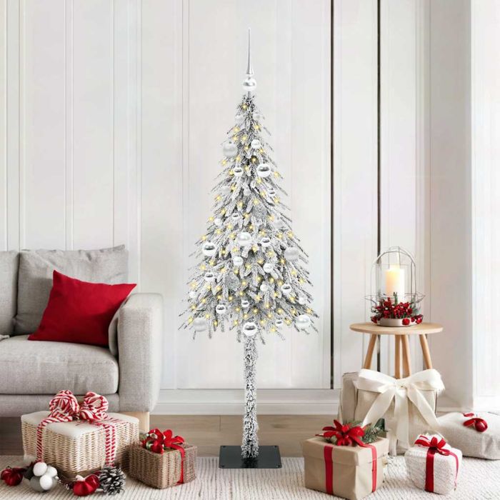 COSWIN Christmas Tree with 150 LEDs White 150 cm PE and Steel