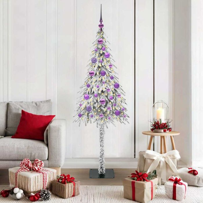 COSWIN Christmas Tree with 150 LEDs White 150 cm PE and Steel