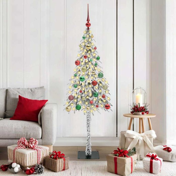 COSWIN Christmas Tree with 150 LEDs White 150 cm PE and Steel