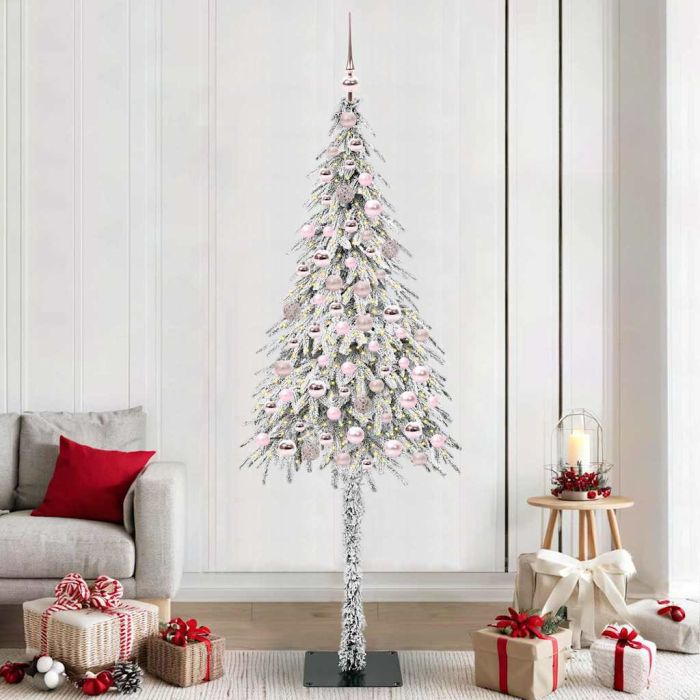 COSWIN Christmas Tree with 300 LEDs White 210 cm PE and Steel