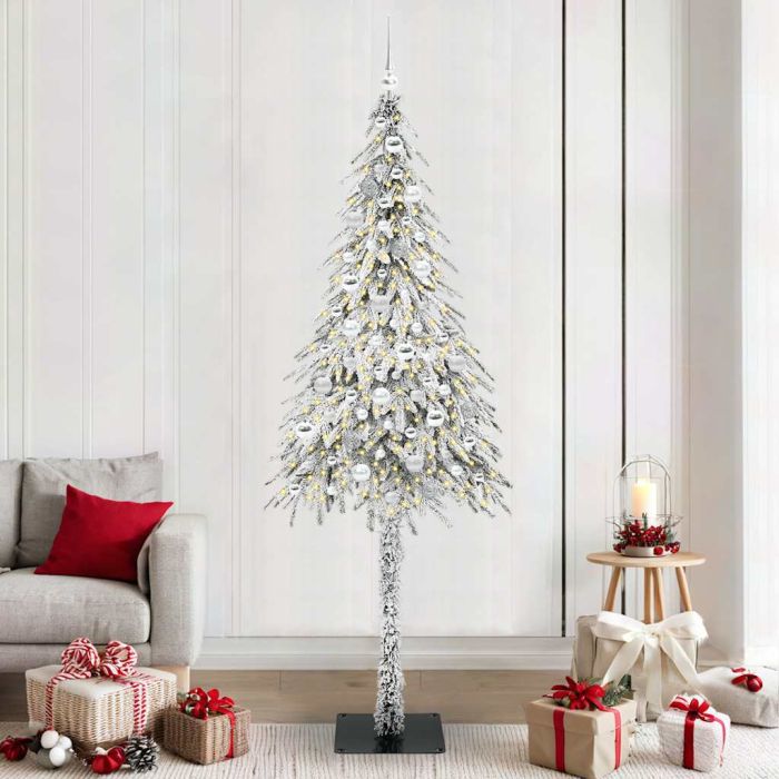 COSWIN Christmas Tree with 300 LEDs White 210 cm PE and Steel