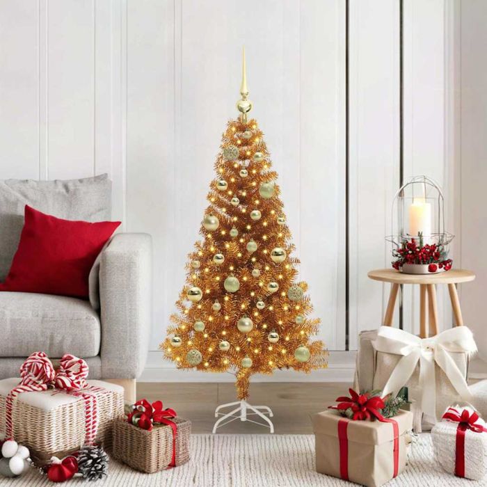 ELFIR Christmas Tree with 150 LEDs with Stand Gold 120 cm PET