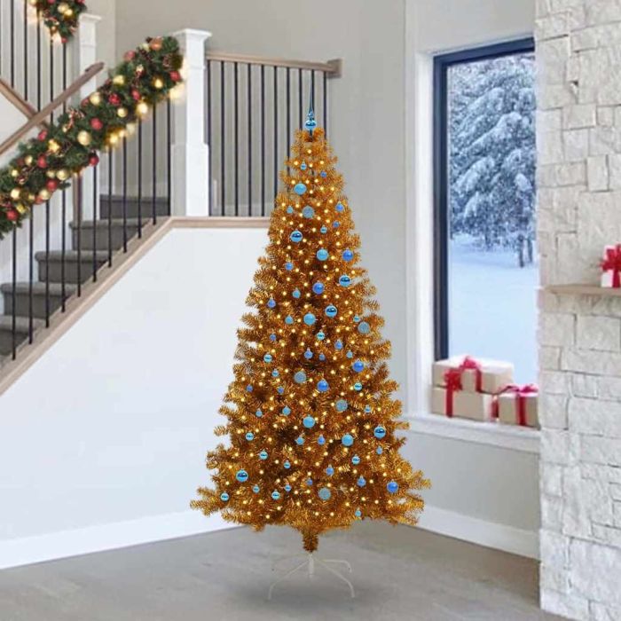 ELFIR Christmas Tree with 300 LEDs with Stand Gold 240 cm PET