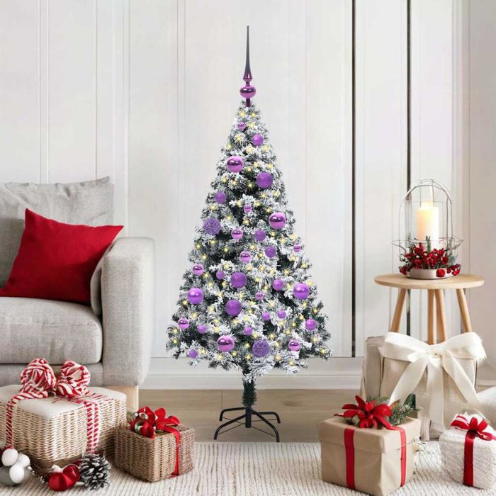 COSDEN Artificial Christmas Tree with 150 LEDs with Stand Green 120 cm