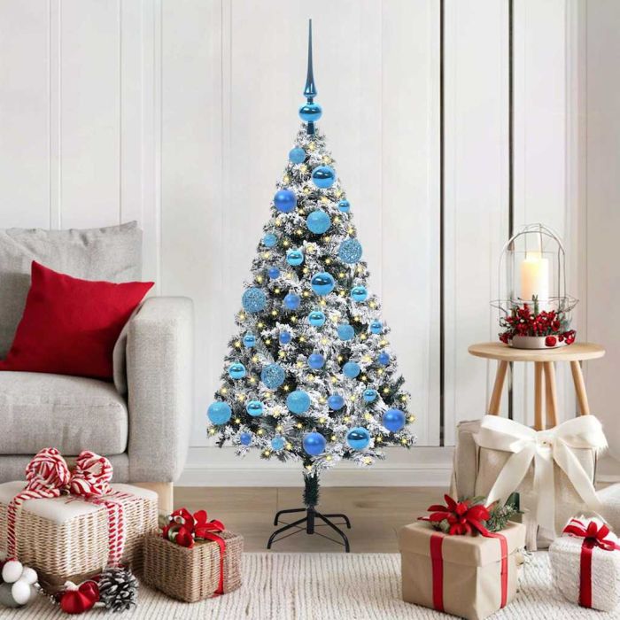 COSDEN Artificial Christmas Tree with 150 LEDs with Stand Green 120 cm
