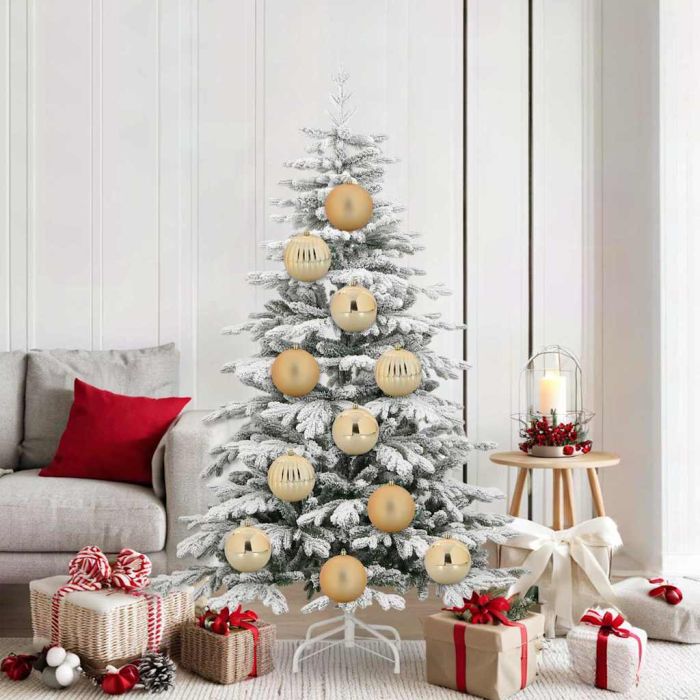 FLINRA Christmas Bauble Set 9 pcs Gold Plastic