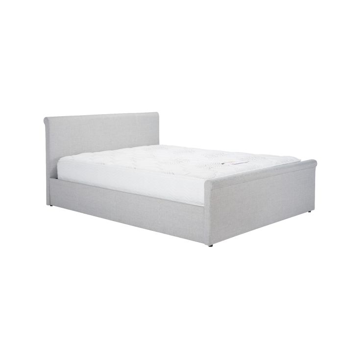 Birlea Stratus Grey Fabric Ottoman Bed - Small Double 4ft