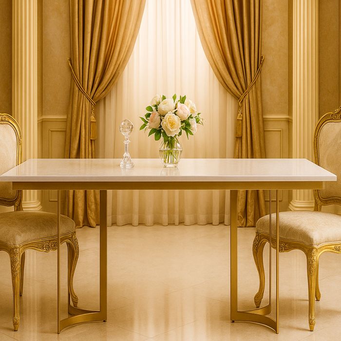 BROOKMERE Dining Table Gold