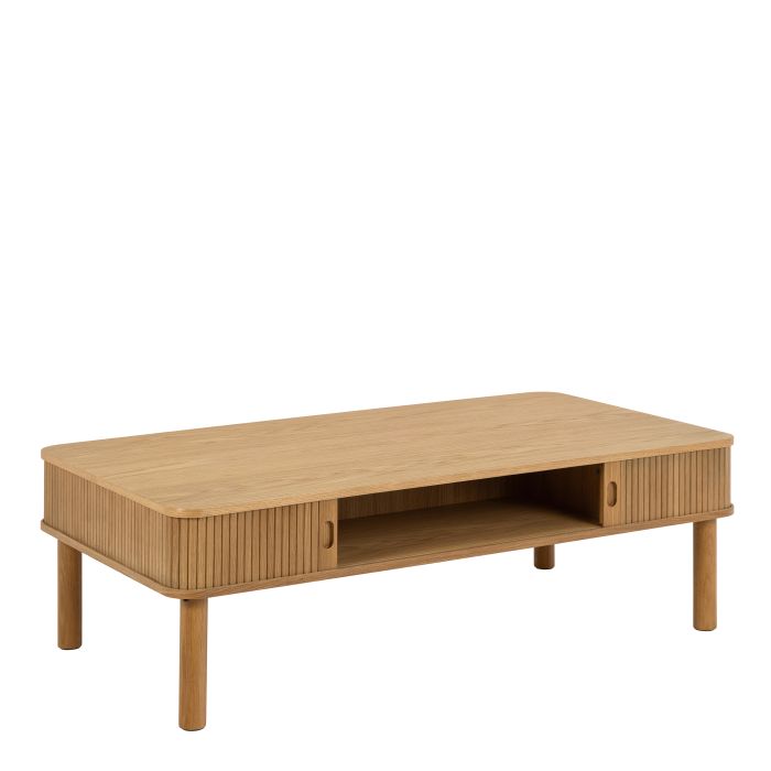 Langley Coffee Table Sliding door in Oak
