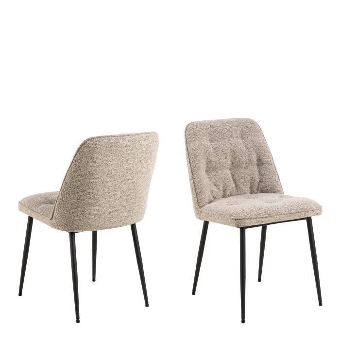 Dining Chair - BROOKE Dining Chair Beige 50cm