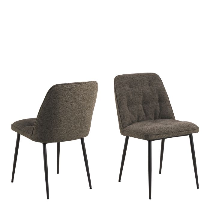 Dining Chair - BROOKE Dining Chair Taupe 50cm