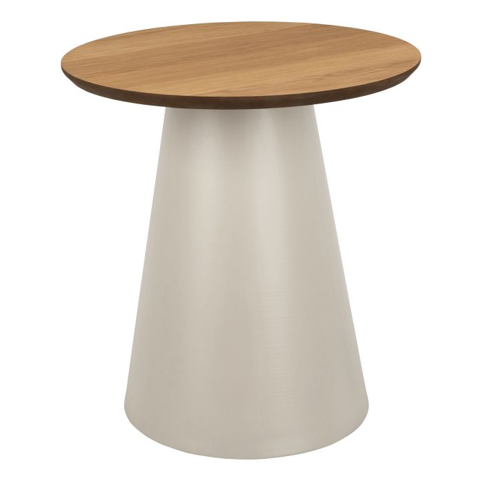 SOIL Round Coffee Table in Oak/Grey 45x48cm