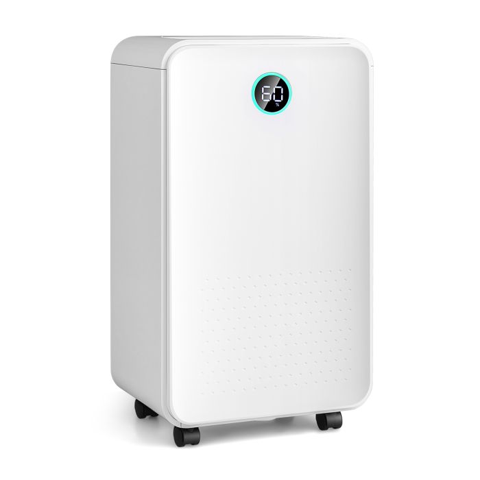 12L Portable Dehumidifier with 3 Modes and Timer - White