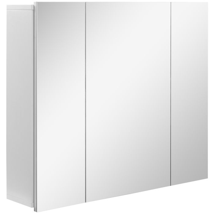 KANSAS Wall Mounted Mirror Cabinet White