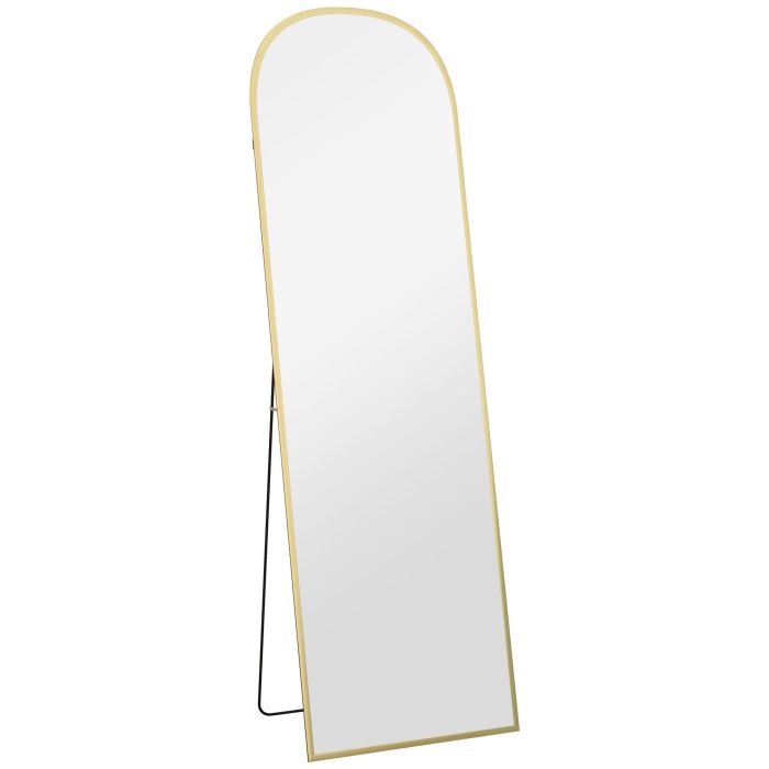 HERON 162cm Aluminium Frame Standing Mirror Gold